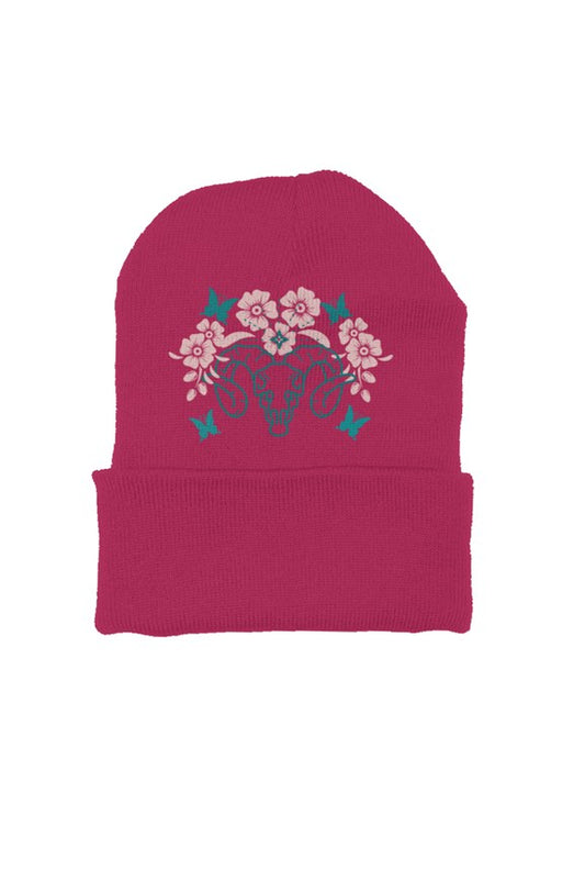PINK RAM SKULL BEANIE
